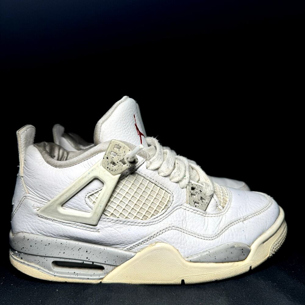 Nike Air Jordan 4 Retro GS White Oreo Men's Shoes - Size 5.5